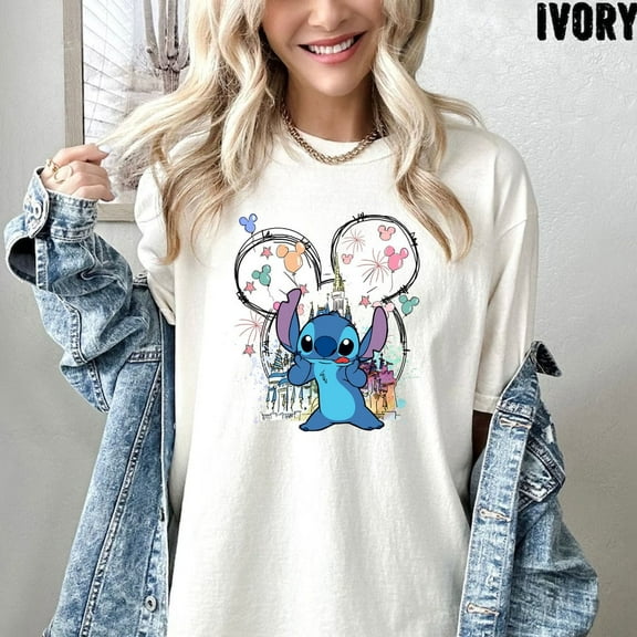 Mickey Stitch Tee, Disney Stitch Shirt, Stitch Shirt, Disney Trip Shirt, Stitch Castle Shirt, Disney World Shirt, S-5Xl Shirt