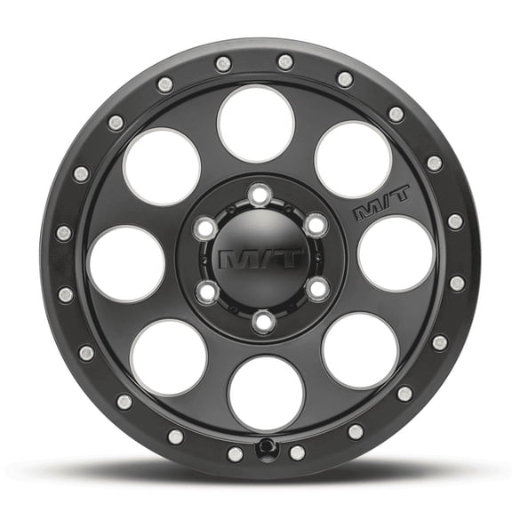 1 Mickey Thompson 17x9 6X5.50 +00 Classic Pro Black Satin Black with Zinc Bolts Wheel Rim