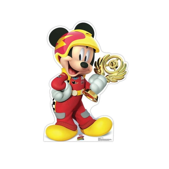 Mickey Trophy (Disney's Roadster Racers) Cardboard Stand-Up, 3.5ft