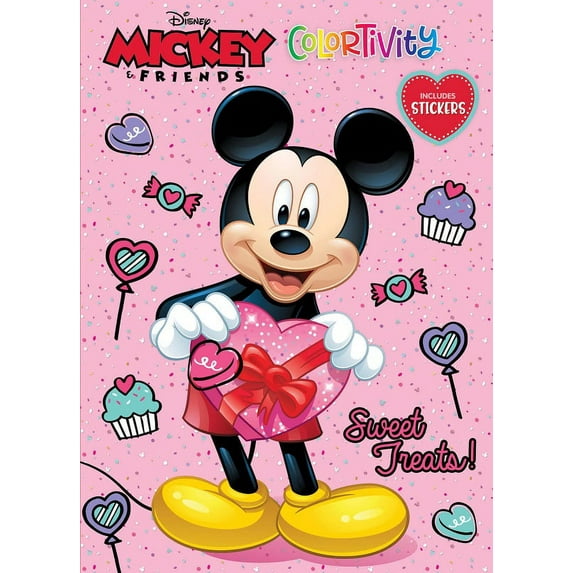 Mickey Valentine 48pg Colortivity w Stickers