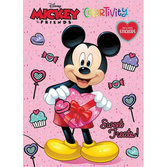 Mickey Valentine 48pg Colortivity w Stickers