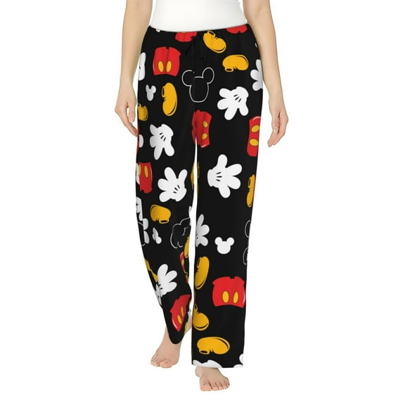 Mickey Women's Pajama Pants Sizes M-3XL Casual Sleepwear Pants Athletic Pant Workout Joggers Pant(M)