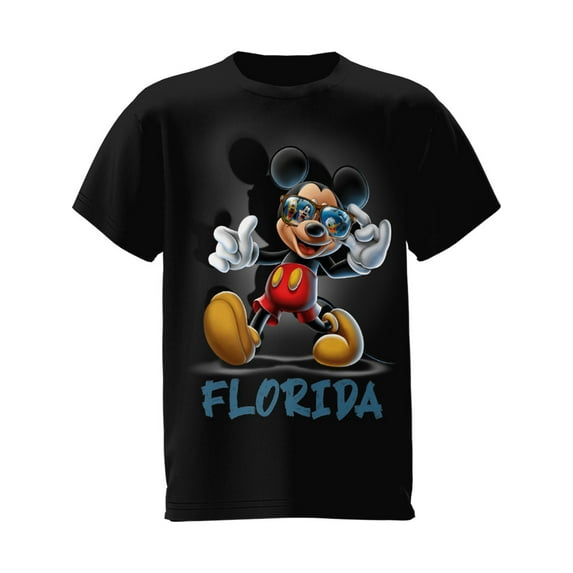 Disney Mickey Mouse Florida Youth Tee Shirt, XS-XL (Unisex)