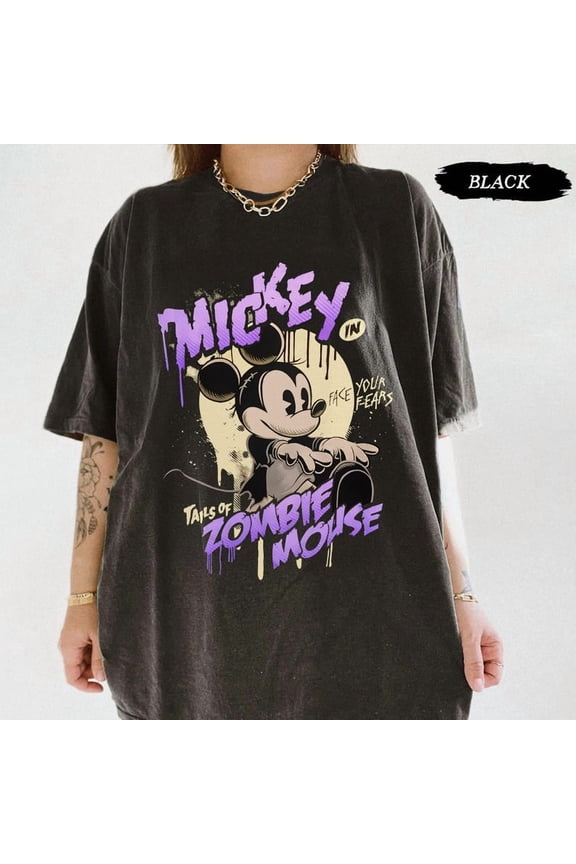 Mickey Zombie Mouse Halloween Tee, Mickey’s Not-So-Scary Party Shirt, Disneyland Family Vacation 2025 Shirt