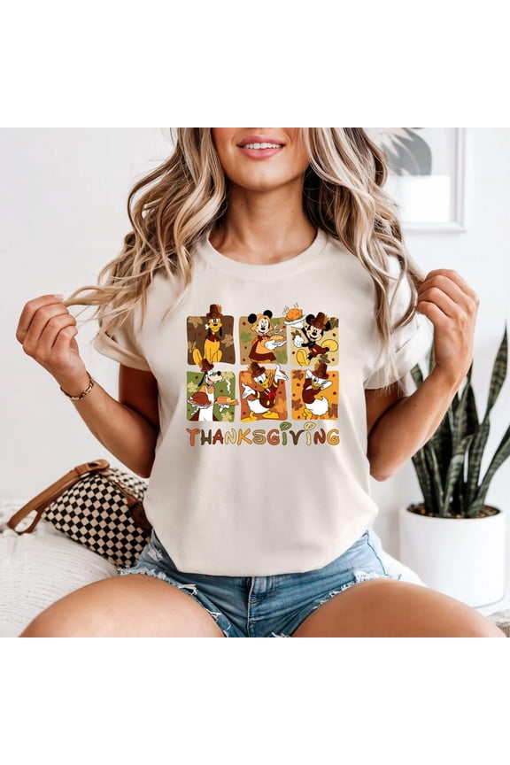 Mickey and Co. Thanksgiving T-Shirt, Disney Thanksgiving T-Shirt, Disney Fall T-Shirt, Thanksgiving T-Shirt, Family Vacation T-Shirt