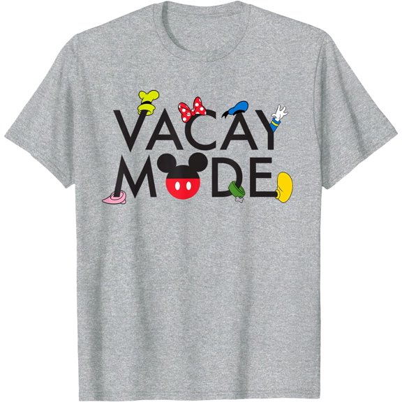 Mickey and Friends Characters Vacay Mode DTG Print Unisex T-Shirt