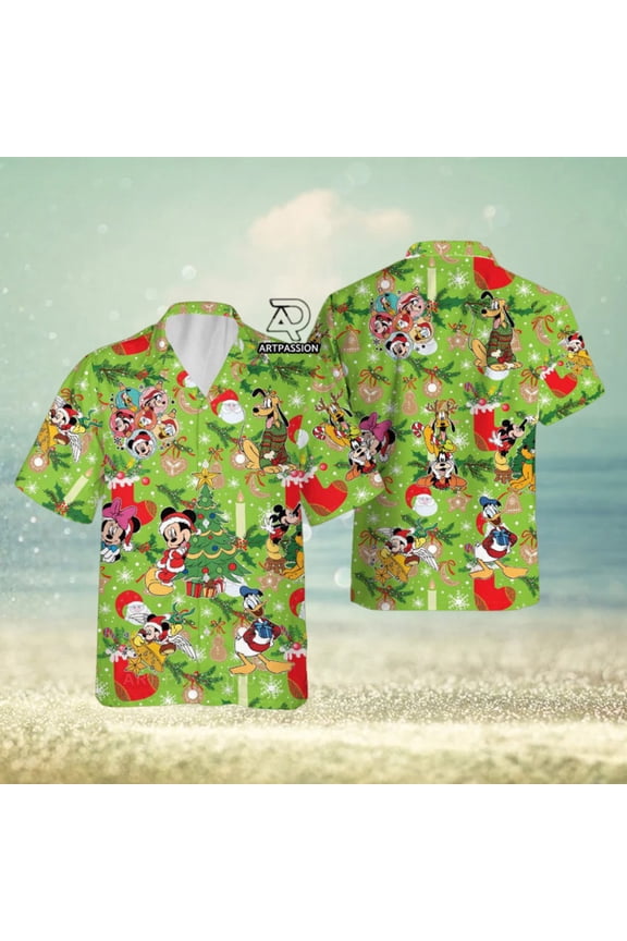 Mickey and Friends Christmas Hawaiian Shirt