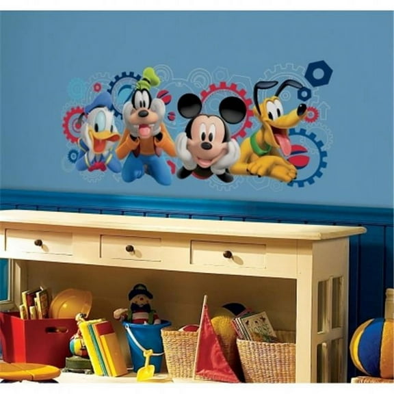 Mickey and Friends Clubhouse Capers Peel and Stick Giant Wall Decals Children's Room Decor