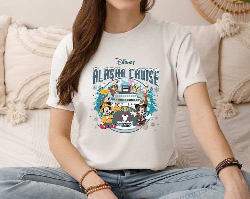 Mickey and Friends Disney Alaska Cruise Tshirt, Disney Cruise Line