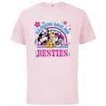 thumbnail image 1 of Mickey and Friends Hanging with My Besties - Short Sleeve Cotton T-Shirt for Adults - Customized-Soft Pink, 1 of 5