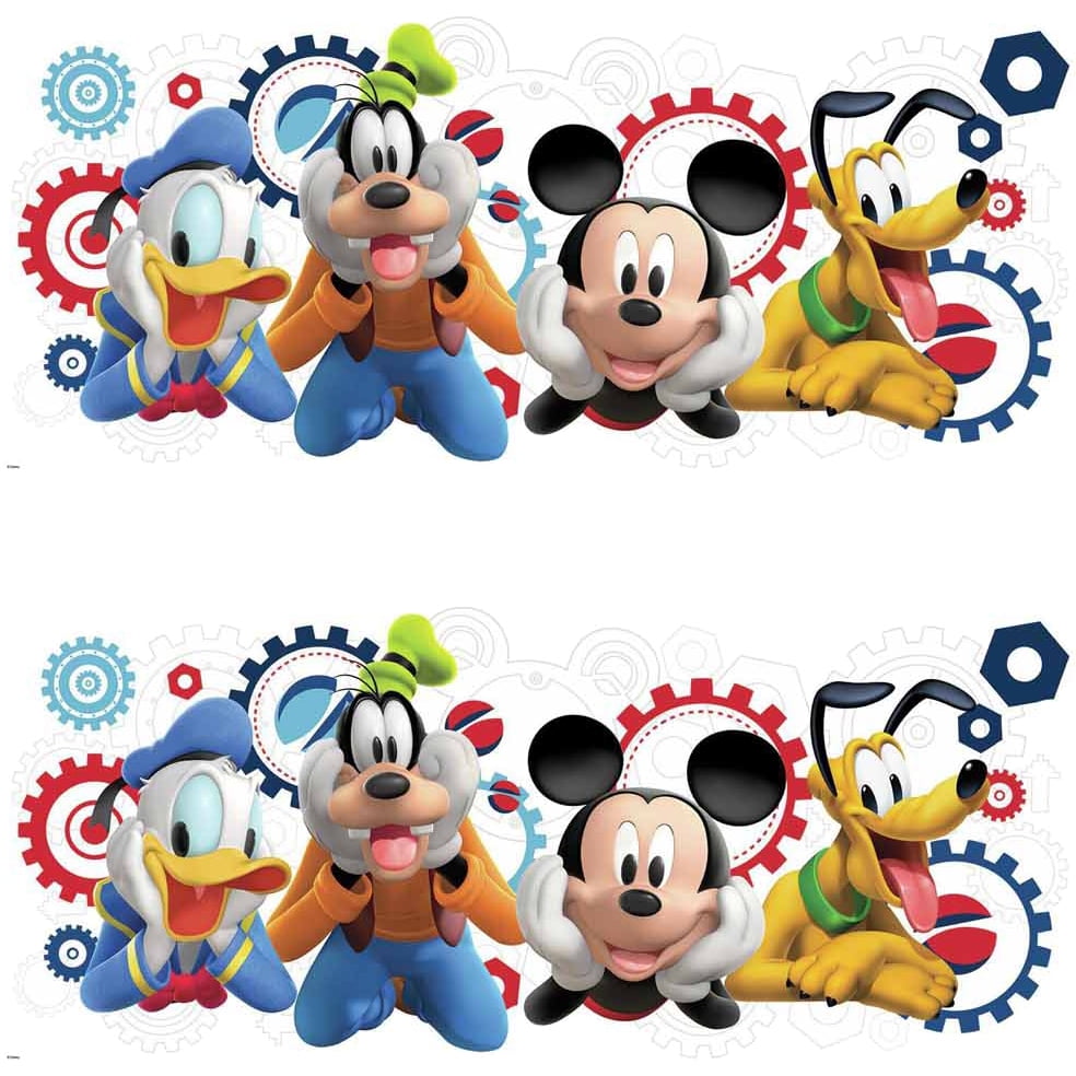 Have a question about RoomMates 5 in. x 19 in. Mickey & Friends - Mickey  Mouse Clubhouse Capers Peel and Stick Giant Wall Decal? - Pg 1 - The Home  Depot