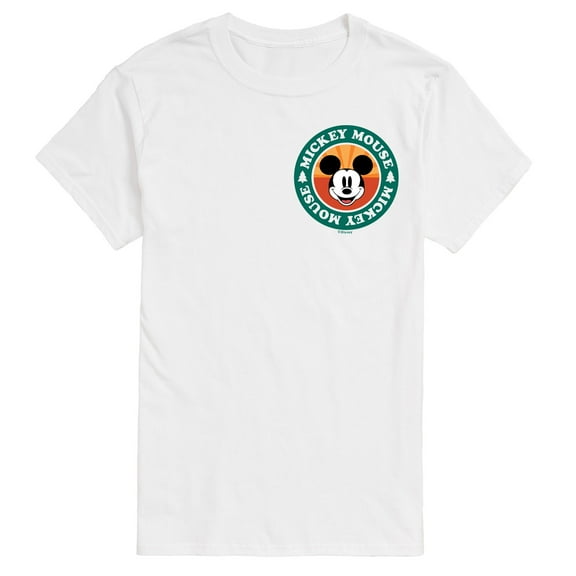 Mickey and Friends - Mickey Mouse Emblem - Men's Short Sleeve Graphic T-Shirt