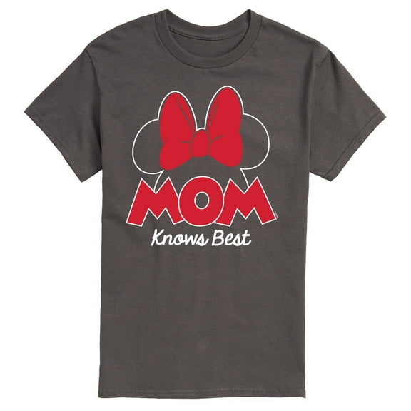 Mickey and Friends - Mom Knows Best Minnie - Men's Short Sleeve Graphic T-Shirt