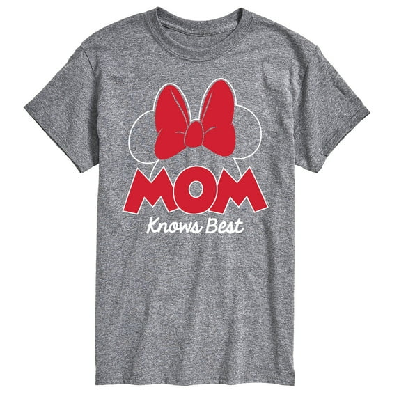 Mickey and Friends - Mom Knows Best Minnie - Men's Short Sleeve Graphic T-Shirt