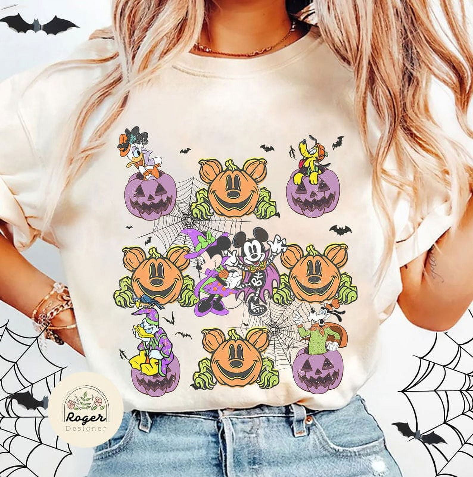 Mickey and Friends Pumpkin Disney Halloween Shirt, Mickey's Not So