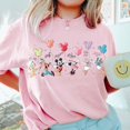 thumbnail image 1 of Mickey and Friends Signatures Shirt, Disney Balloon Comfort Colors T-Shirt, Mickey & Co Gift Tee,Blossom Color,Size 3XL, 1 of 2