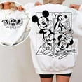 thumbnail image 1 of Mickey and Friends Sweatshirt, Disney Family Trip Shirt, Printed 2 Sides Sweater,White Color,Size XL, 1 of 5