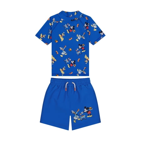Shop Disney Character Toddler Boy Rash Guard Swim Set, 2- Pieces, Sizes 12M- 5T