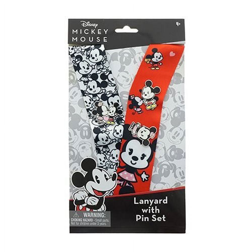 Mickey and Minnie Deluxe Lanyard with Enamel Pins Set - D23 2019 Convention Exclusive