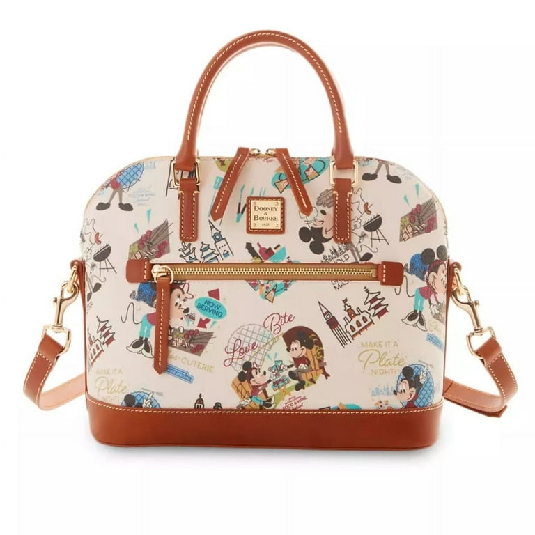 Mickey and Minnie Mouse Dooney Bourke Satchel Bag EPCOT International Food Wine Festival 2022