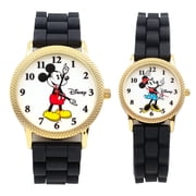 Mickey and Minnie Mouse His and Hers Analog Watch Set