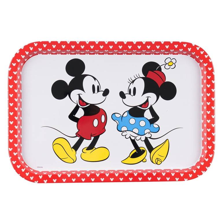 Mickey & Minnie Collectionミッキー&ミニープレート Mickey and Minnie Mouse Serving Food Tray - Walmart.com