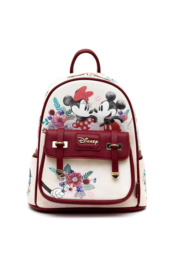 Mickey and Minnie Mouse WondaPop 11" Vegan Leather Fashion Mini Backpack