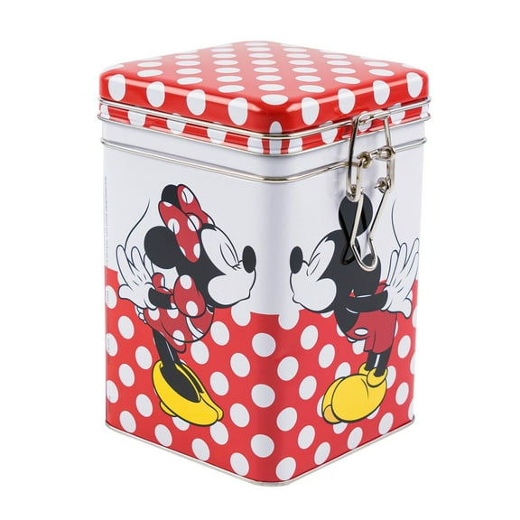 Disney Mickey and Minnie Polka Dots Rectangular Lock Top Canister, 95682