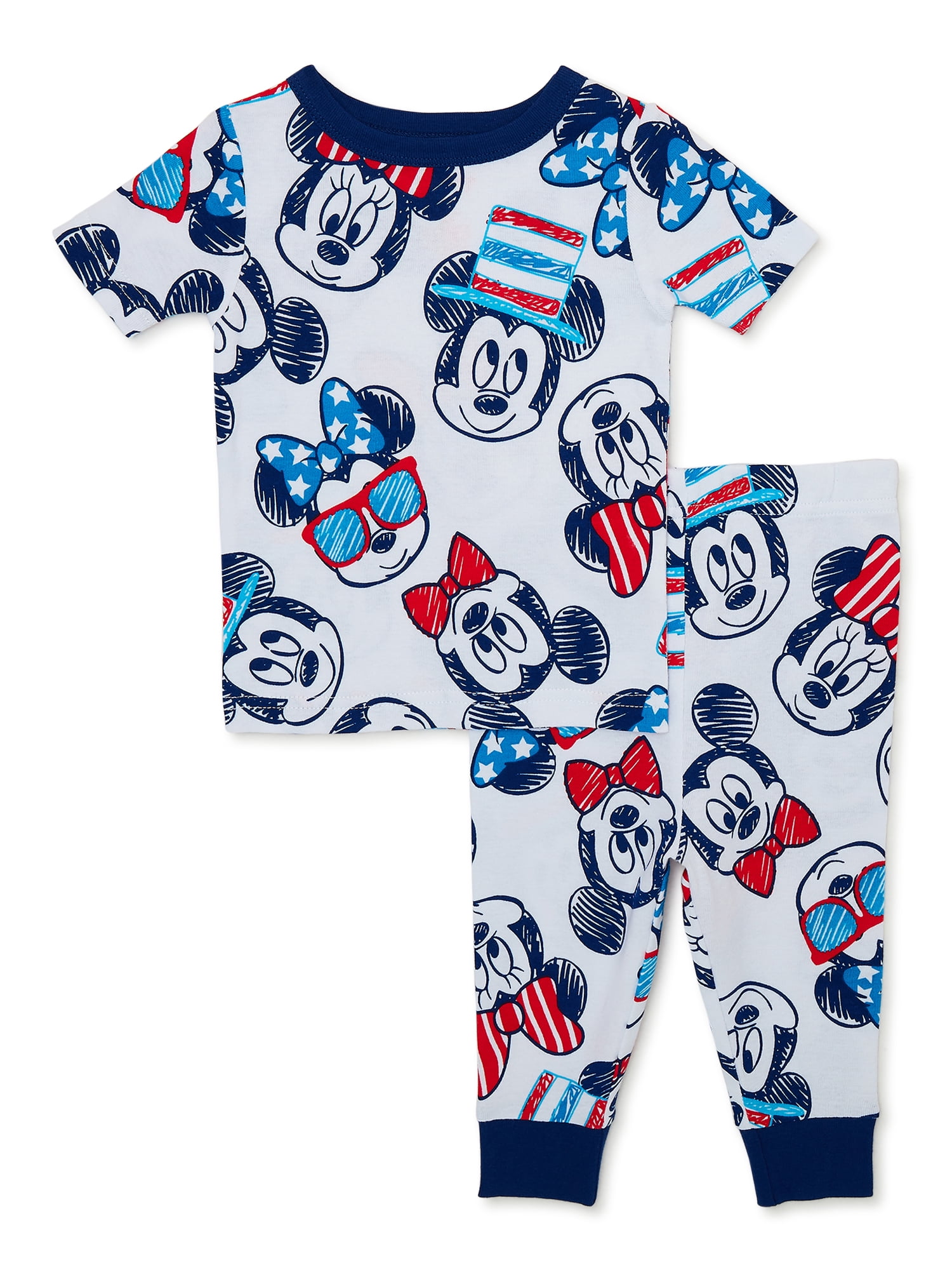 Mickey and Minnie Toddler Pajama Set 2 Piece Sizes 12M 5T