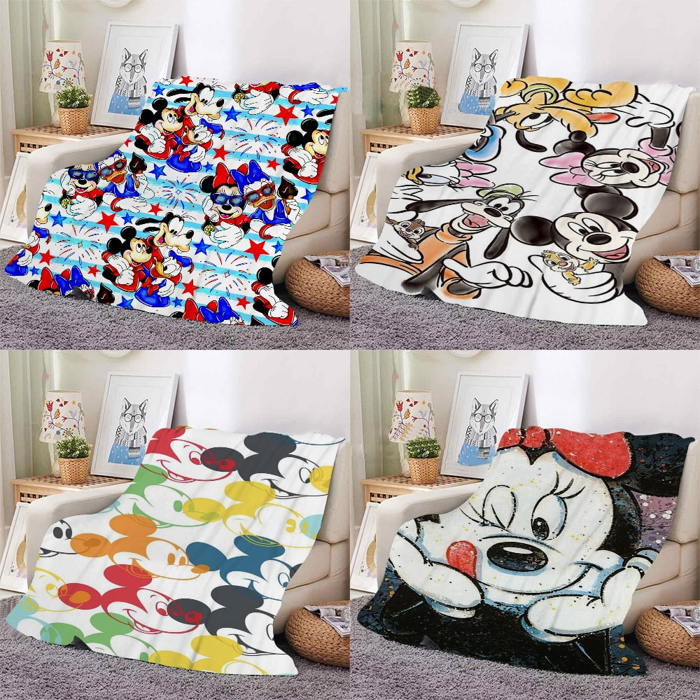 Mickey and Minnie flange Covering blanket Christmas blanket flange plush warm Mickey and Minnie comfortable super fine fiber fake day blanket