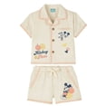 thumbnail image 1 of Mickey and Pluto Baby Boy Linen Short Set, Sizes 0/3 Months-24 Months, 1 of 5