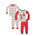 thumbnail image 1 of Mickey and Pluto Naughty List Toddler Boy's 4-Piece Christmas Pajama Set (Size 4T), 1 of 1