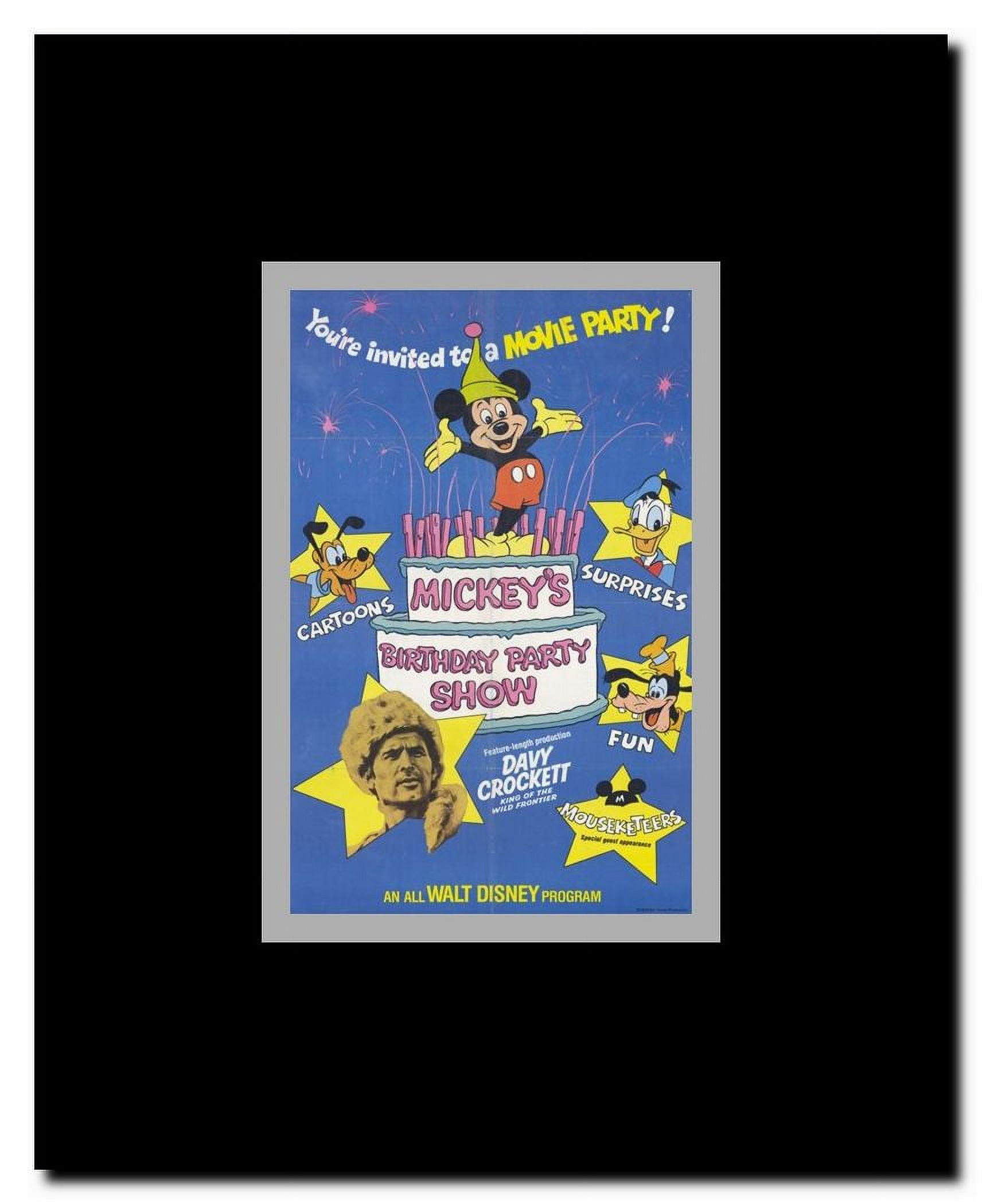 Mickey's Birthday Party Show Framed Movie Poster
