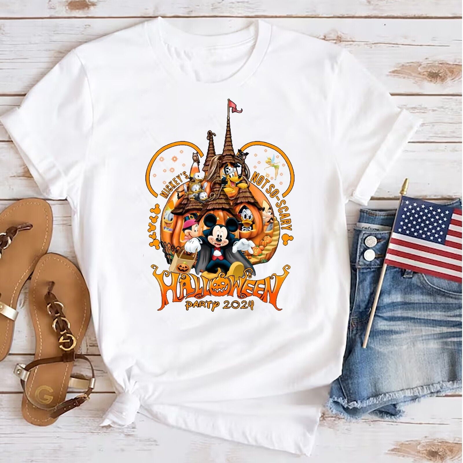 Mickey's Halloween Castle Not So Scary Halloween Party 2024 Tshirt