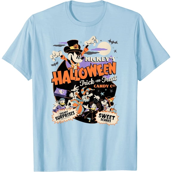 Mickey’s Halloween Trick or Treat Candy Co. DTG Print Unisex T-Shirt