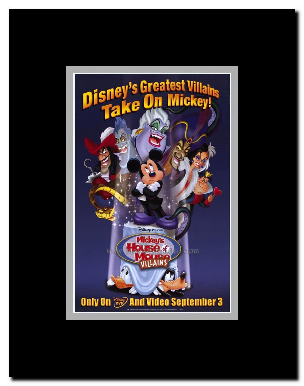 Mickey's House of Villains Framed Movie Poster
