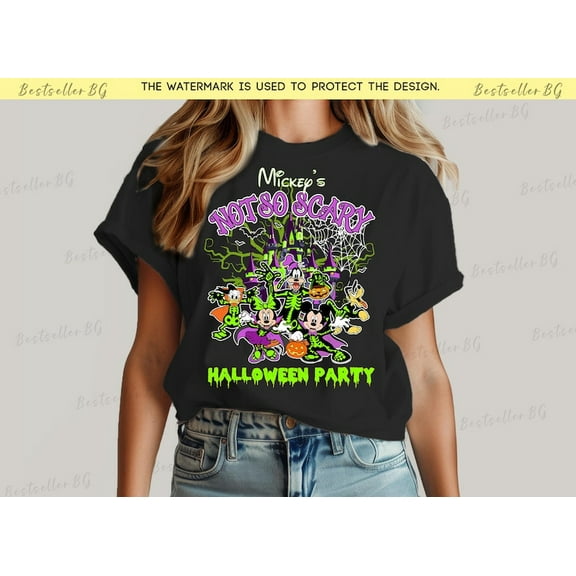 Mickey's Not So Scary 2025 party shirt, Disney Halloween 2025 Custom Halloween Disney Tshirt,Disney Family Matching Halloween Tee Disneyland