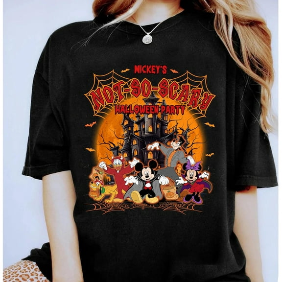 Mickey's Not So Scary Halloween Party Shirt, Mickey and Friends Halloween Shirt, Mickey and Minnie Halloween Tee, Disneyland Halloween Party