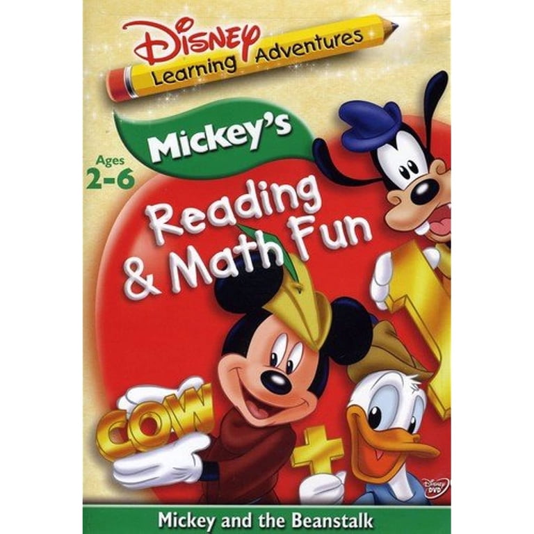 Disney, Mickey's Reading & Math Fun DVD, Learning, English French