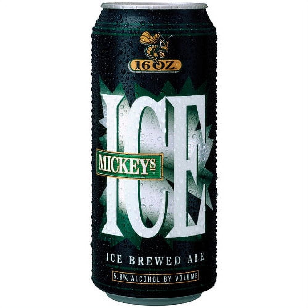 Mickeys Ice Brewed Ale Beer, 16 fl. oz. Can, 5.8 ABV