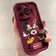 thumbnail image 1 of Mickeys Minnies Couple Cute Phone Case for IPhone 16 15 14 13 12 11 Pro Max Mini XR XS X 7 8 Plus Soft TPU Back Cover TYJH-185G240725JH2 iPhone XR, 1 of 7