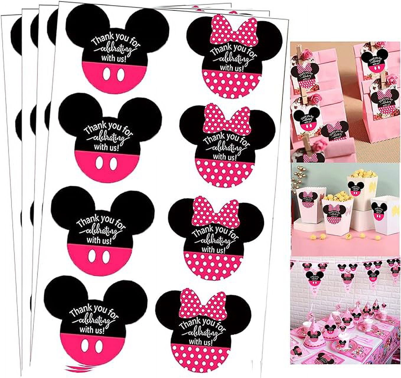 Mickeys/Minnies Mouse Stickers Vinyl Chalkboard Stickers "Thank You for