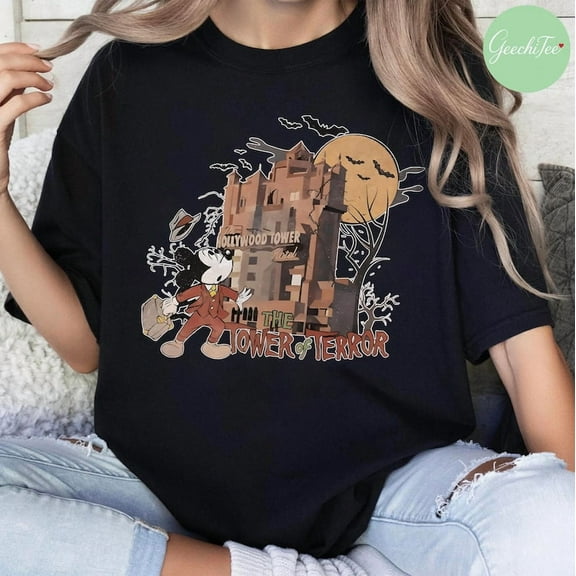 Mickeys Not So Scary Shirt, Retro Tower Of Terror Tshirt, Disney Halloween Tee, The Twilight Zone Tower Of Terror, Disneyland Halloween Tee