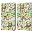 thumbnail image 1 of Micklyn Le Feuvre Patterns 2 Guinea Pigs And Daisies In Watercolour On Mint Leather Book Wallet Case Cover Compatible with Apple iPad 9.7 2017 / iPad 9.7 2018, 1 of 6