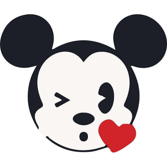 Micky Mouse Winking Vinyl Mural Customized Name Wall Decal - Custom Vinyl Wall Art - Personalized Name - Baby Girls Boys Kids Bedroom Wall Decal Room Decor Wall Stickers Decoration Size (10x10 inch)