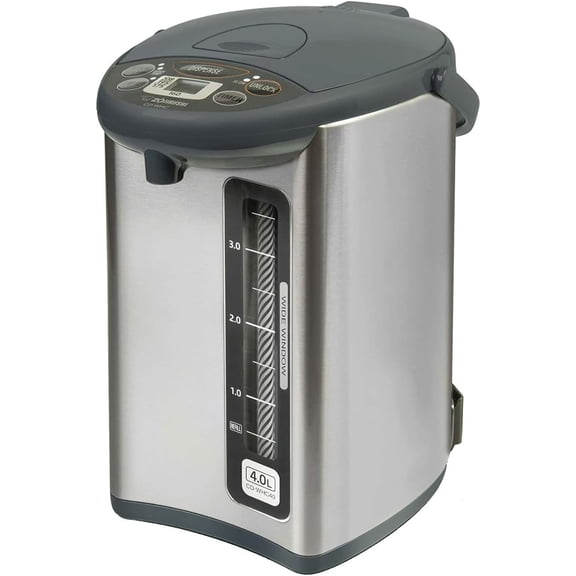 Micom Water Boiler and Warmer, 135 oz, Stainless Gray