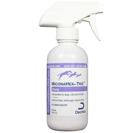 MiconaHex+Triz Spray Skin Infections In Dog Cat Horses 8 oz.