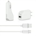 thumbnail image 1 of Micro 1 Amp 3-in-1 Car R Wall Adapter With Usb Cable In White, 1 of 4