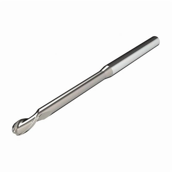 Micro 100 Ball End Mill,Uncoated,3" L,Carbide BEF-125-1500