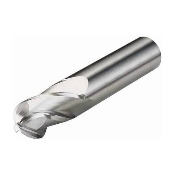 Micro 100 Carbide End Mill,Dia 1/8 In,Cut L 1/2 In BEM-125-03
